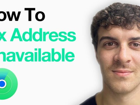 why does it say address unavailable on find my iphone