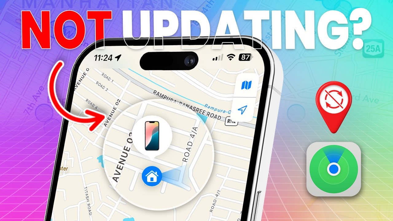 why is find my iphone not updating